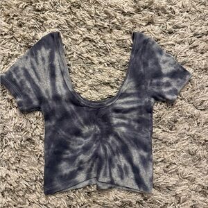PACSUN Tie-Dye Scoop Neck Crop Top